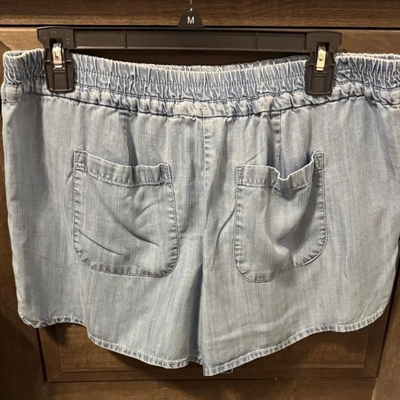 LOFT Light Blue Athletic Shorts - Picture 2 of 4